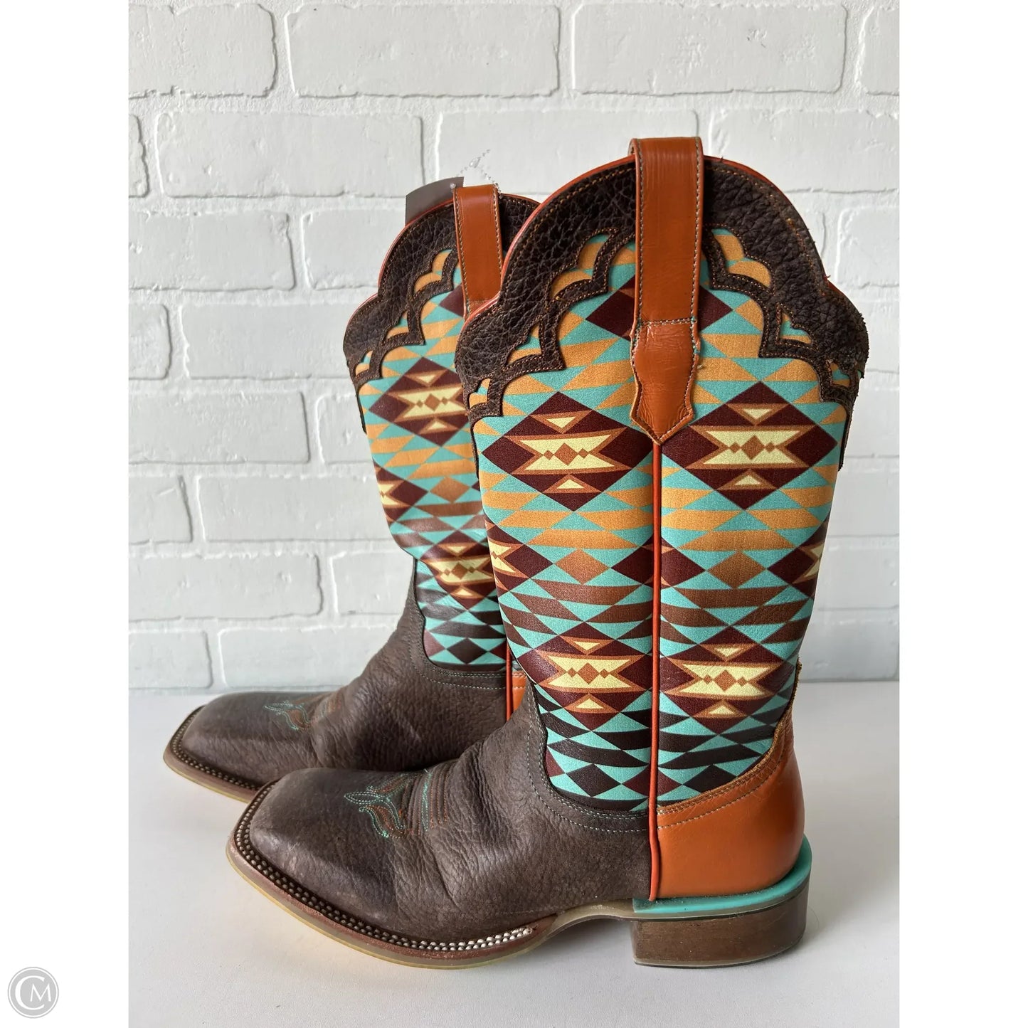 Boots Western By CINCH In Brown & Orange, Size: 10