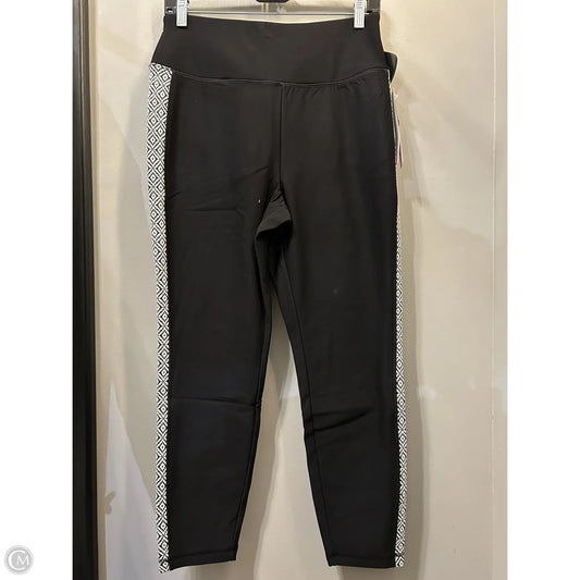 Athletic Pants By Talbots In Black & White, Size: 8p