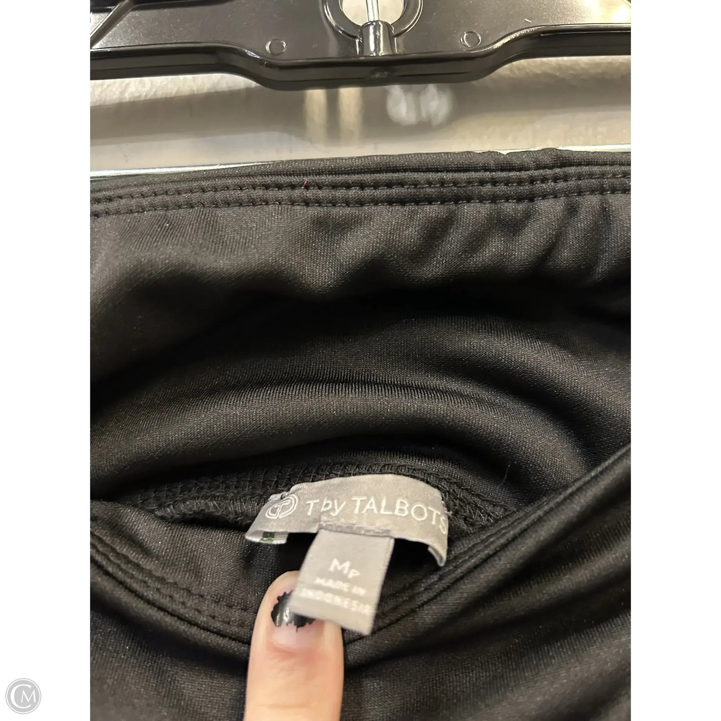 Athletic Pants By Talbots In Black & White, Size: 8p