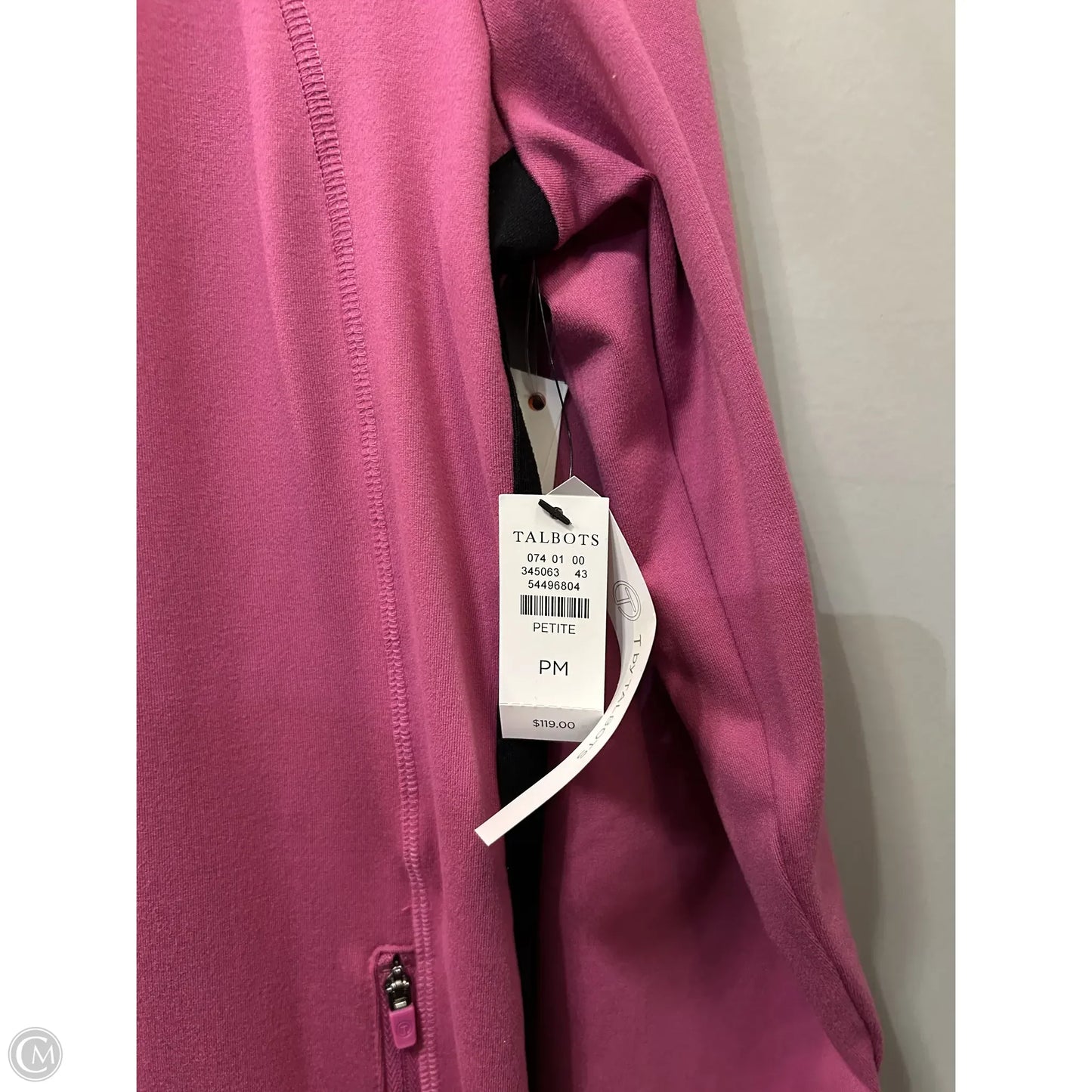 Athletic Jacket By Talbots In Pink, Size: Mp