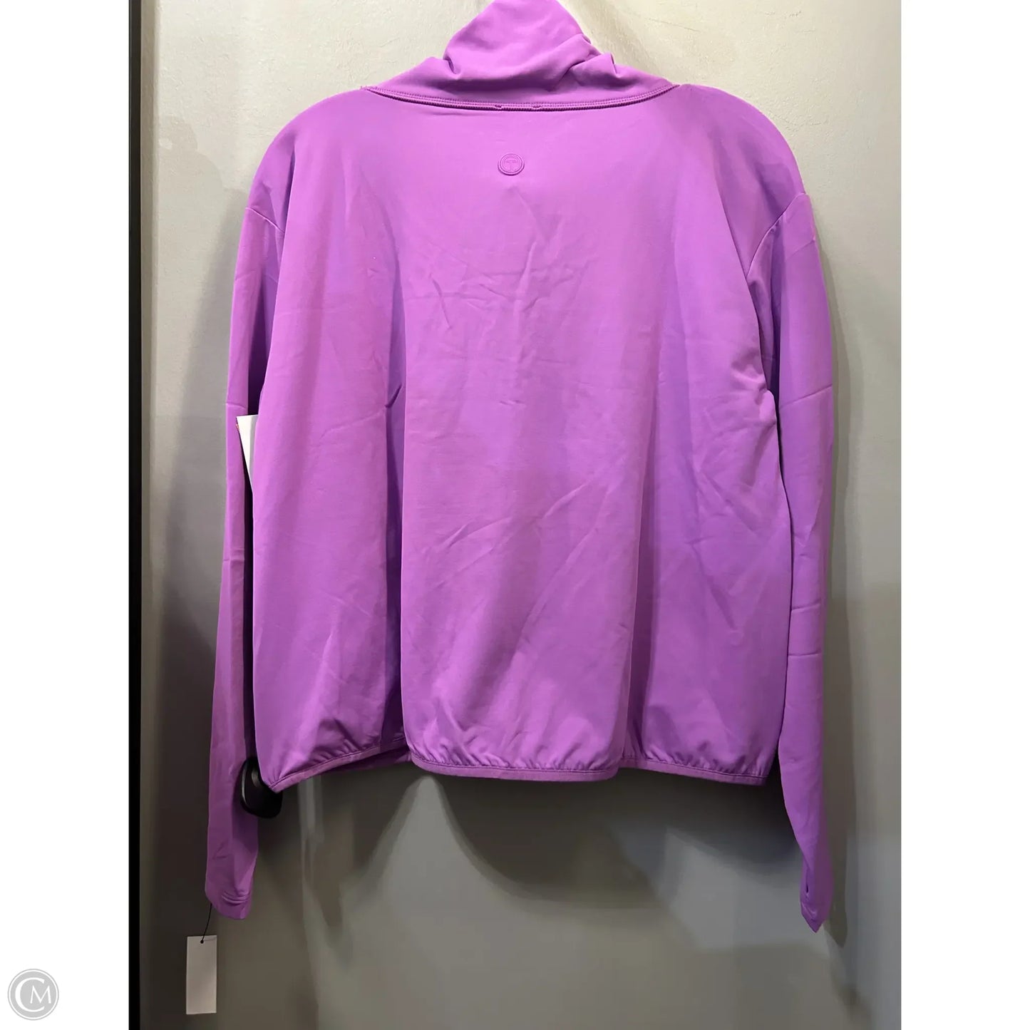 Athletic Top Long Sleeve Collar By Talbots In Purple, Size: Mp