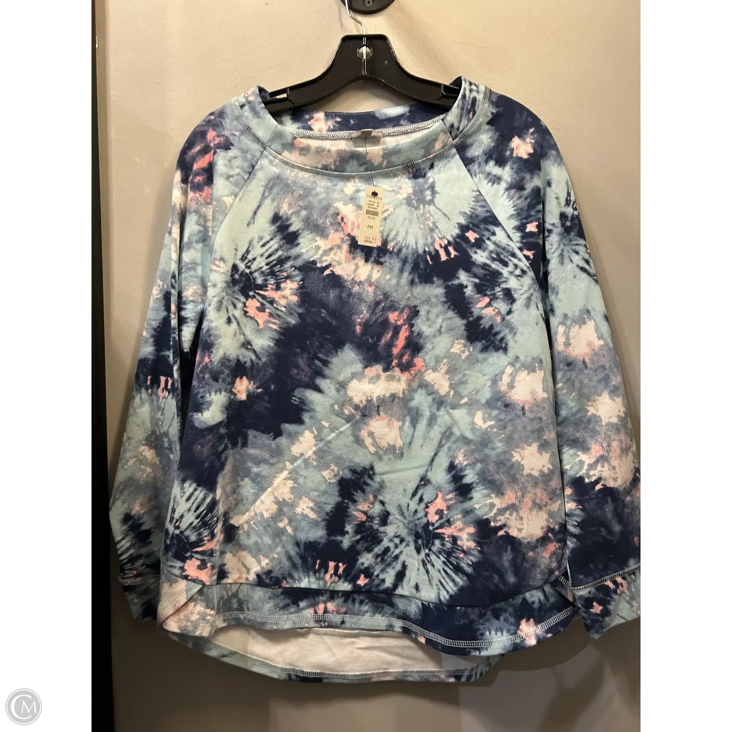 Top Long Sleeve By Talbots In Blue & Pink, Size: Mp