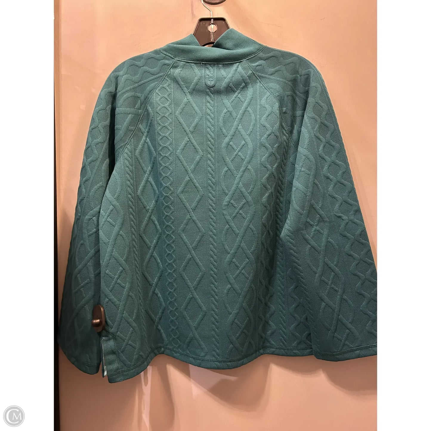 Athletic Top Long Sleeve Crewneck By Talbots In Green, Size: Mp