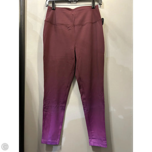 Athletic Leggings By Talbots In Purple & Red, Size: 8p