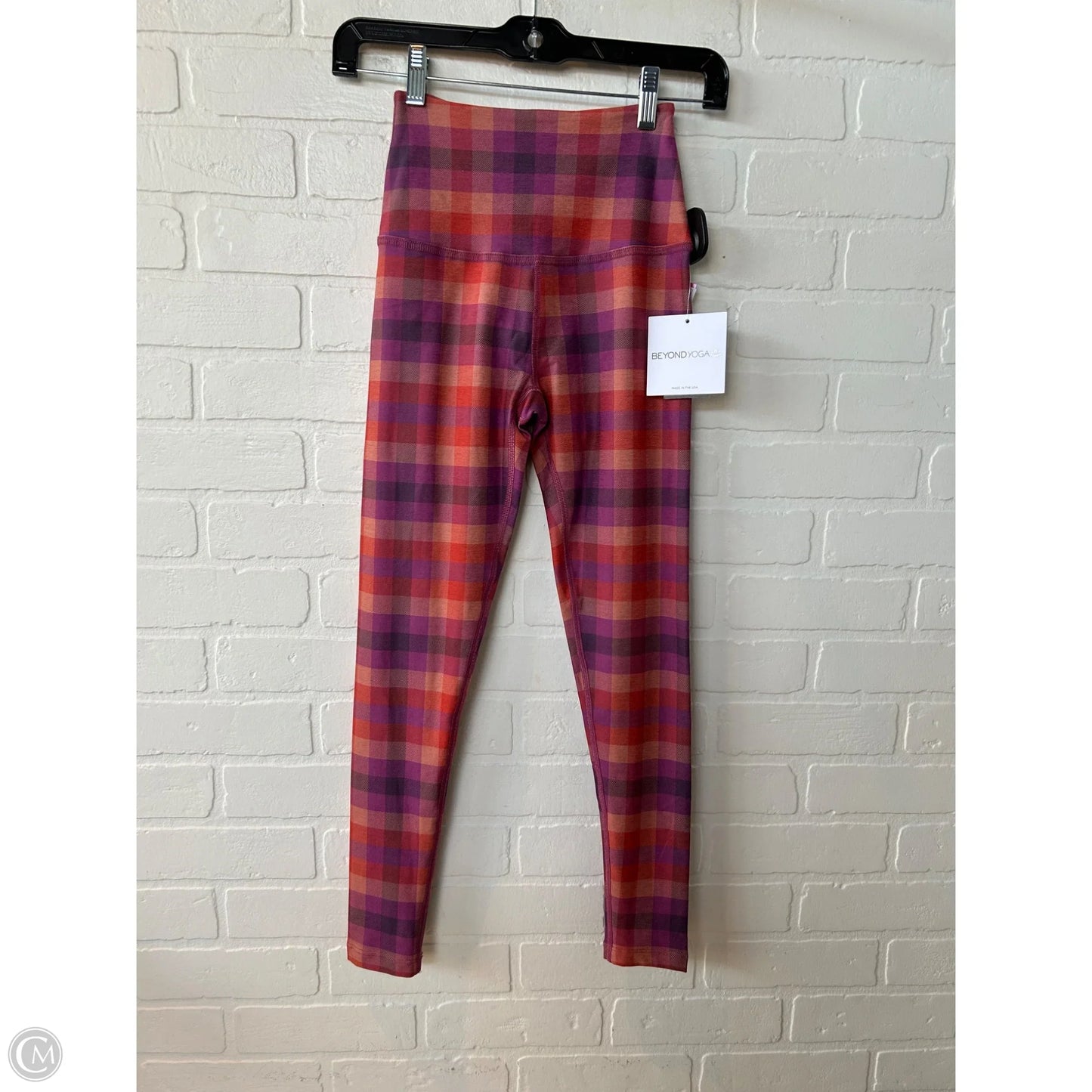 Athletic Leggings By Beyond Yoga In Orange & Purple, Size: 0