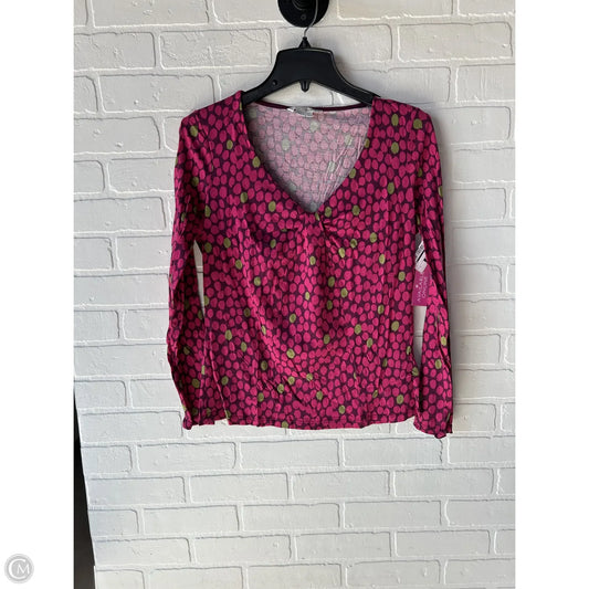 Top Long Sleeve By Boden In Pink, Size: 8