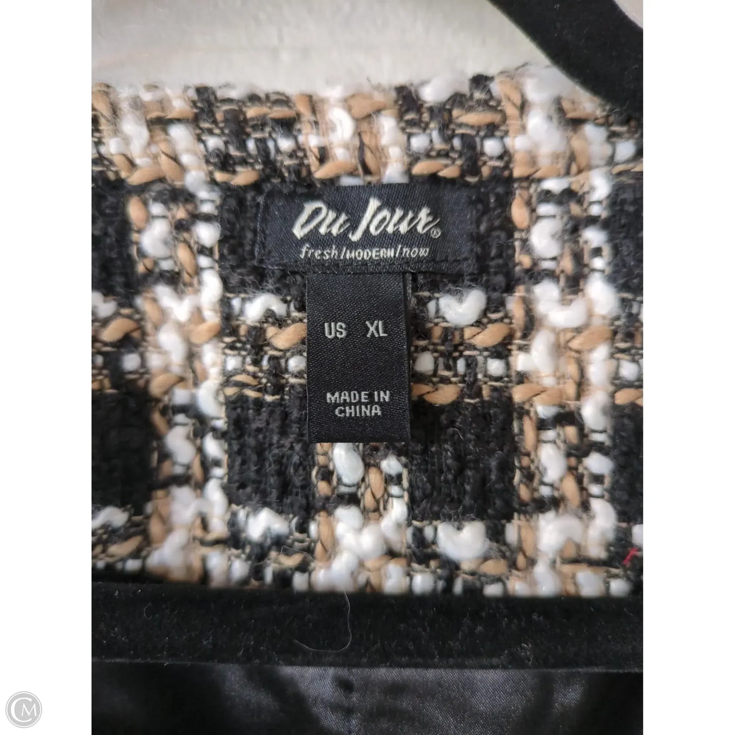 Blazer By DU JOUR In Black & Brown, Size: Xl
