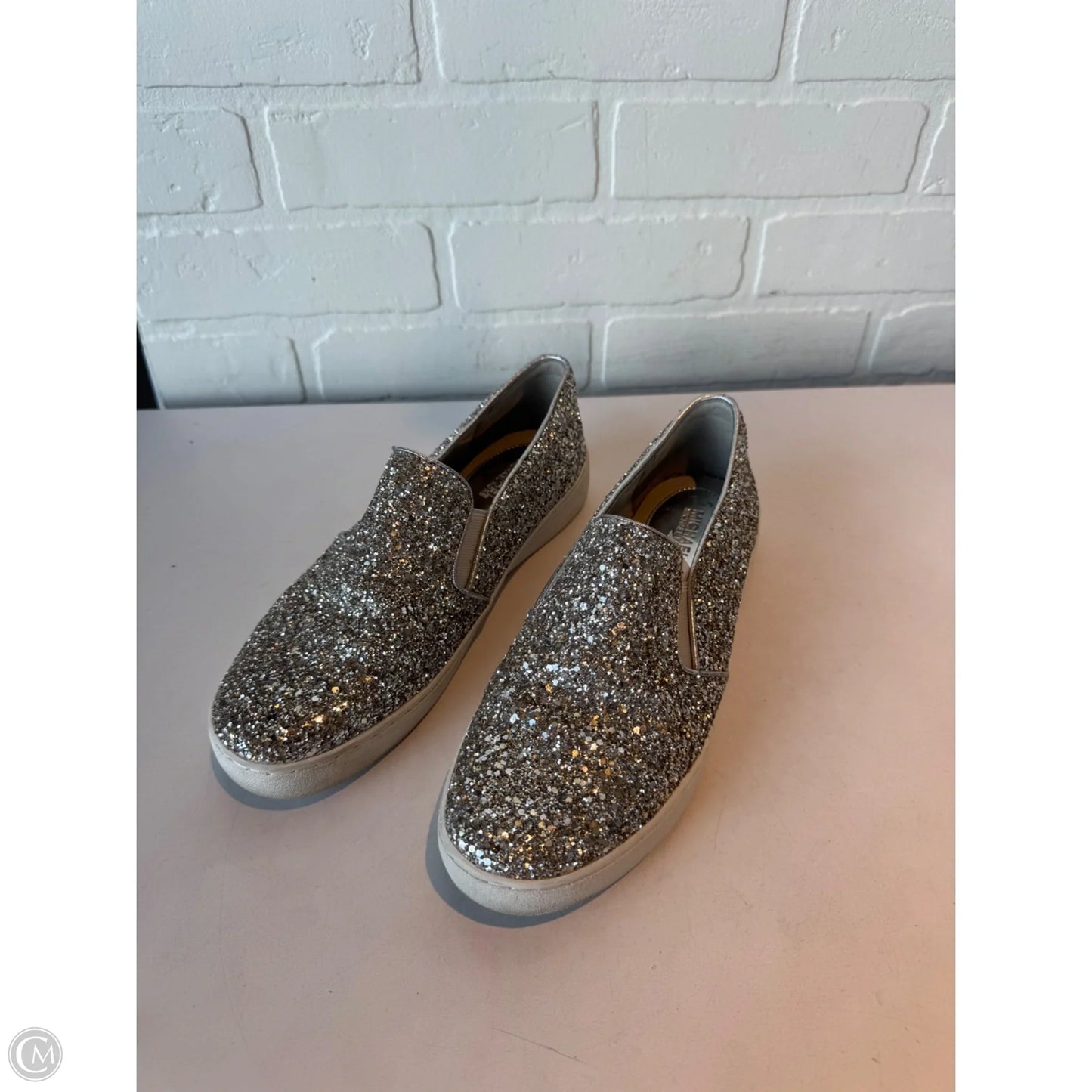 Shoes Flats By Michael By Michael Kors In Silver, Size: 7