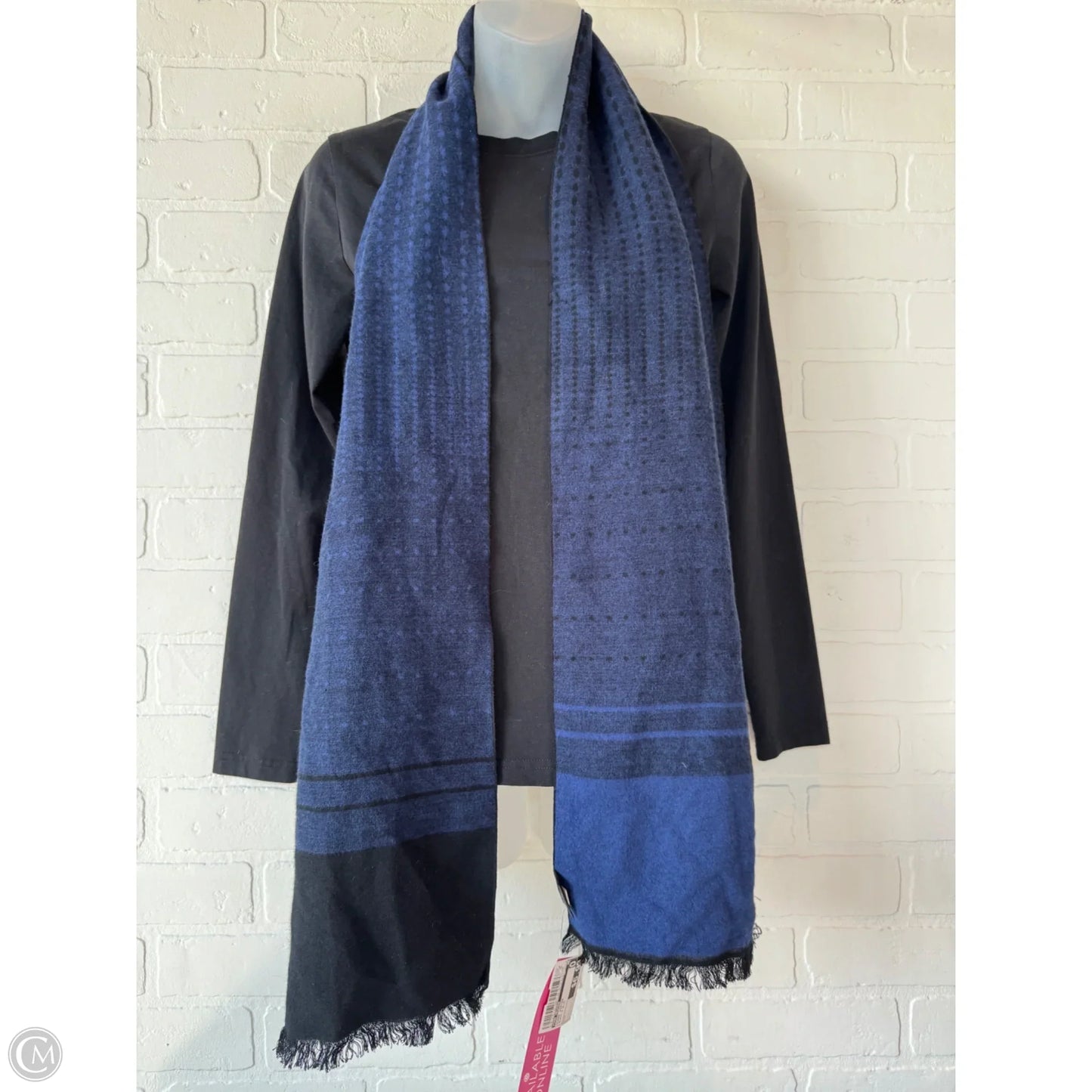 Scarf Winter By Van Heusen In Black & Blue