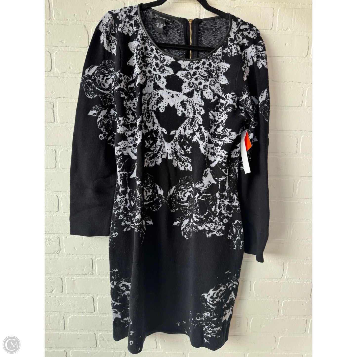 Dress Sweater By Inc In Black & Grey, Size: Xl