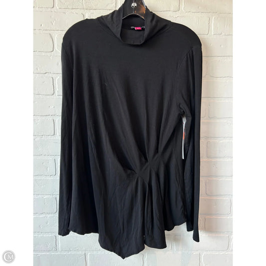 Top Long Sleeve By Vince Camuto In Black, Size: L