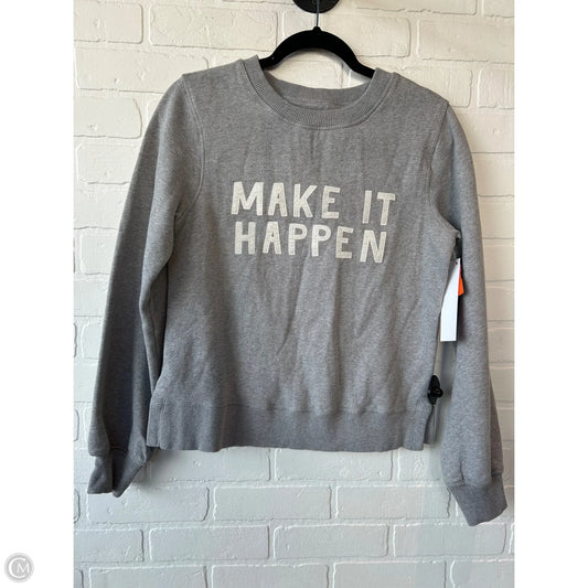 Sweatshirt Crewneck By late summer flowers In Grey & White, Size: Xs