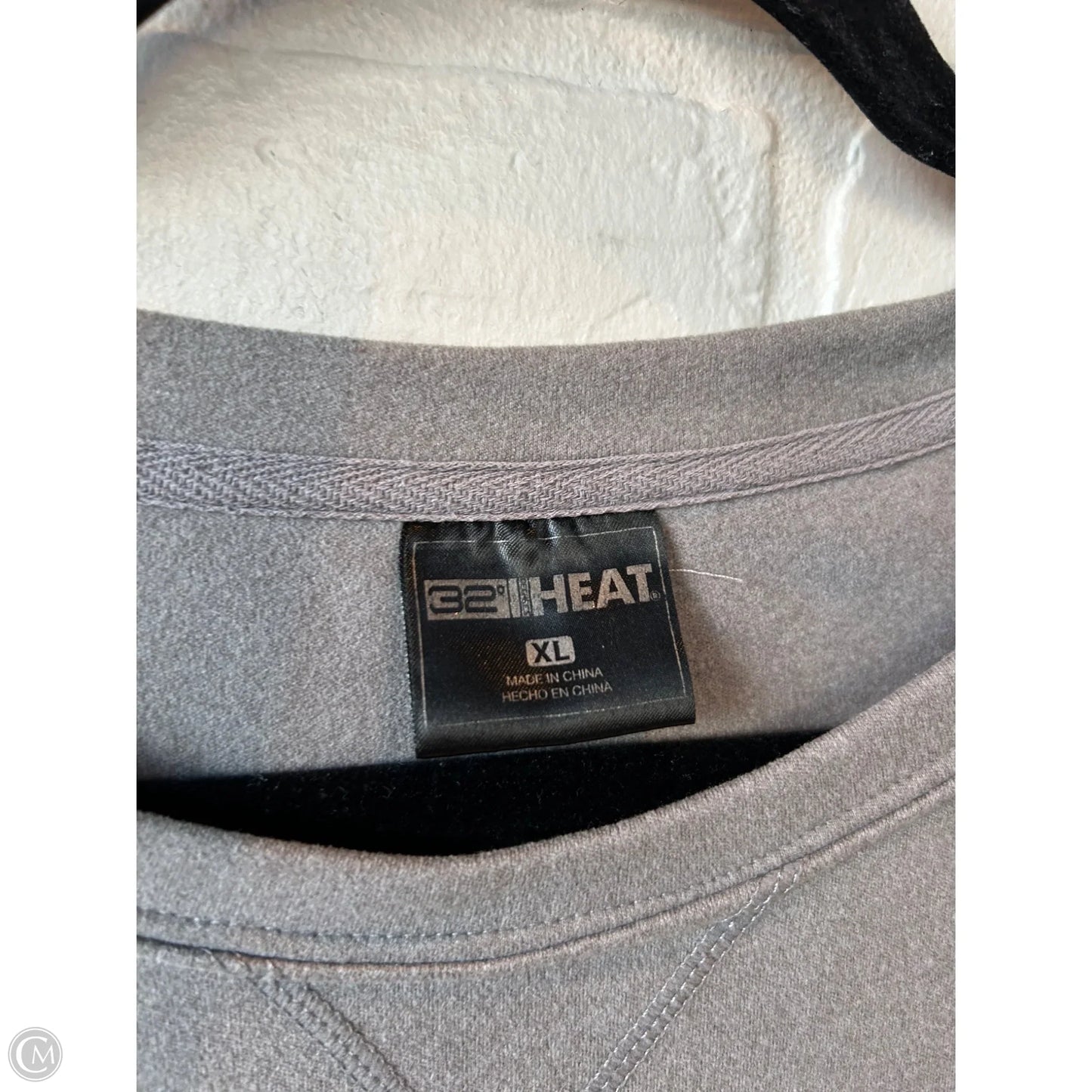 Athletic Sweatshirt Crewneck By 32 Degrees In Grey, Size: Xl