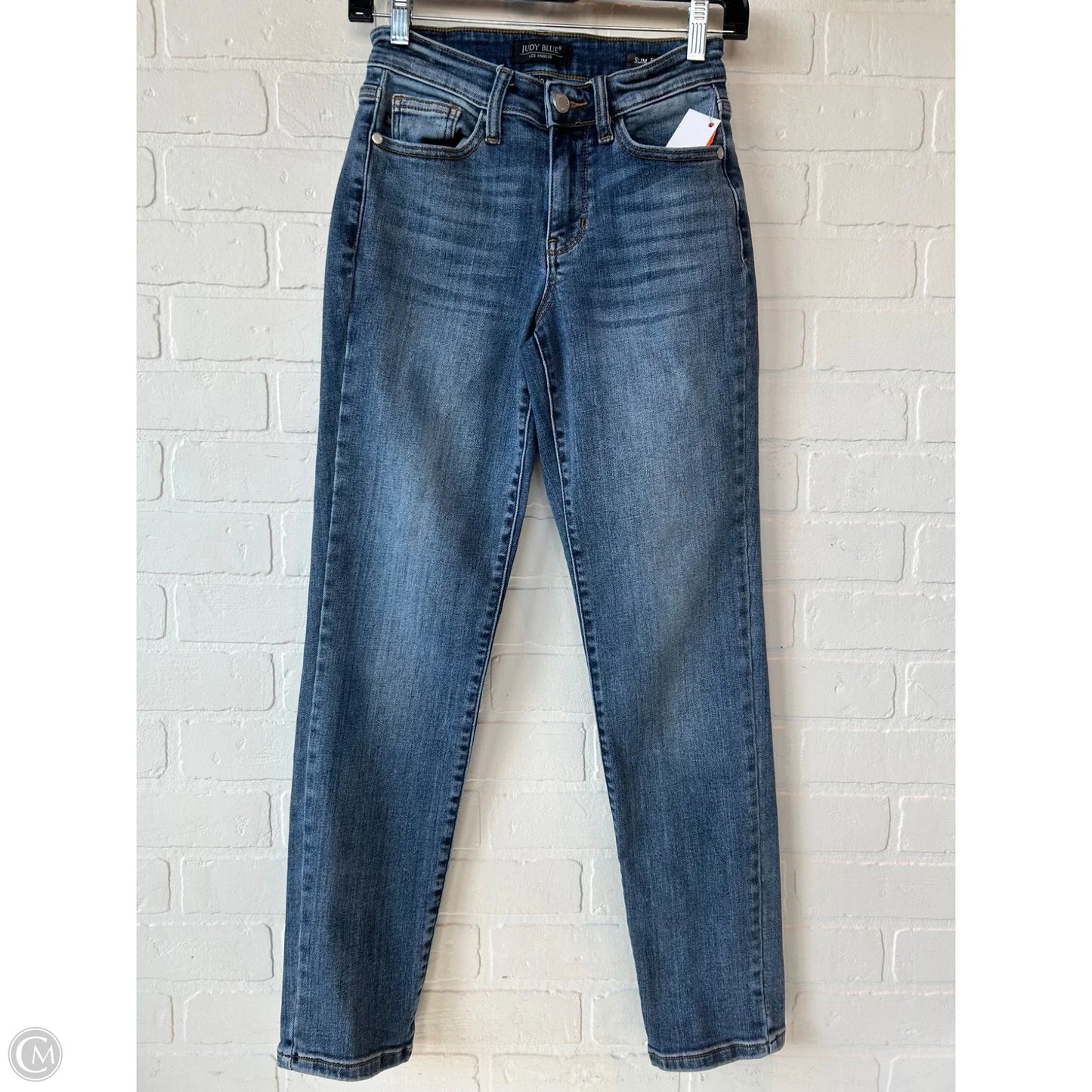 Jeans Skinny By Judy Blue In Blue Denim, Size: 0