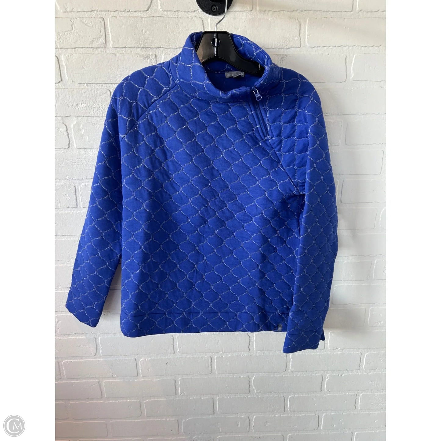 Sweatshirt Collar By Talbots In Blue, Size: Mp
