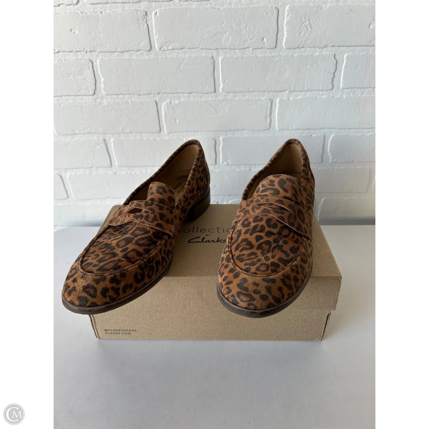 Shoes Flats By Clarks In Animal Print, Size: 11