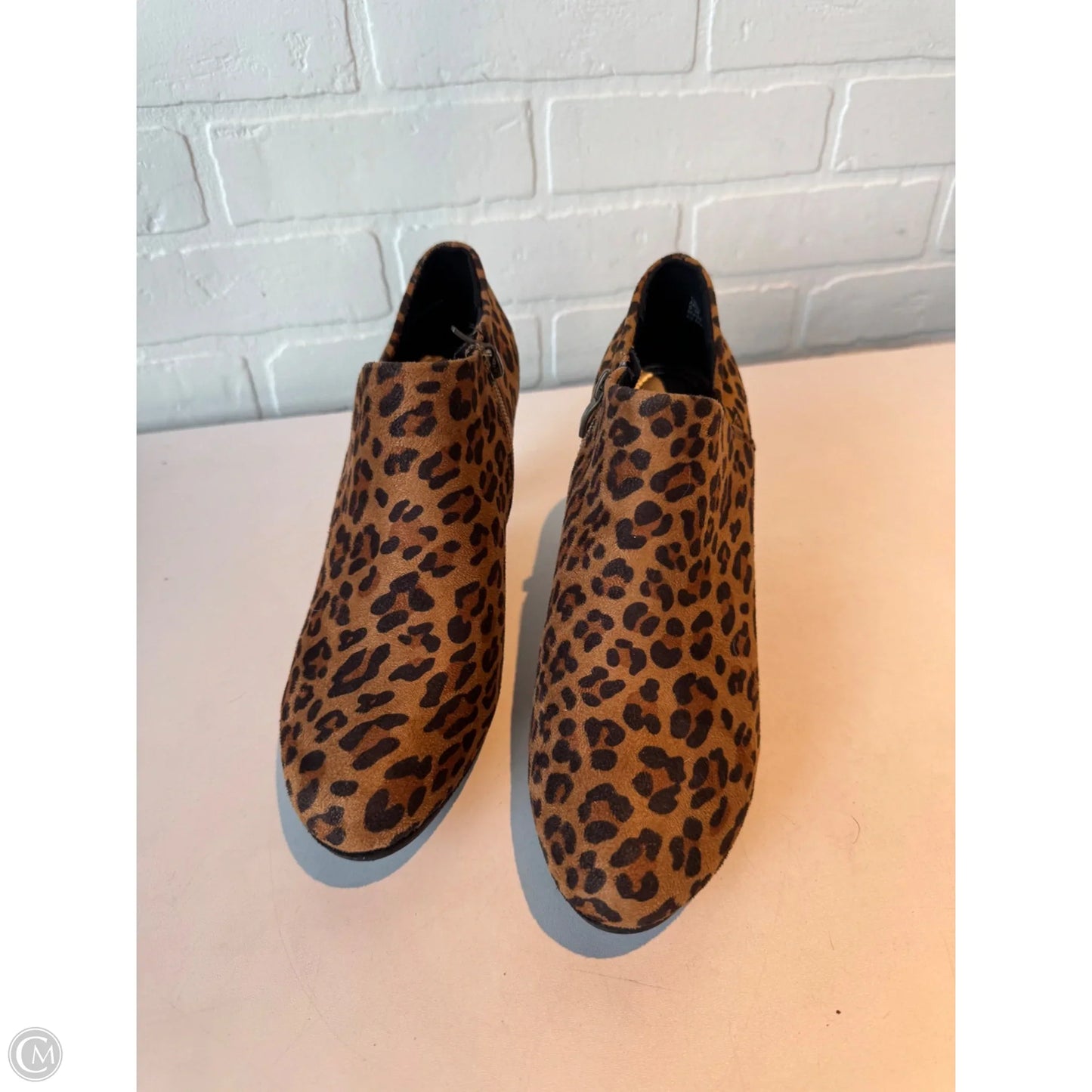 Shoes Heels Block By Xappeal In Animal Print, Size: 9.5
