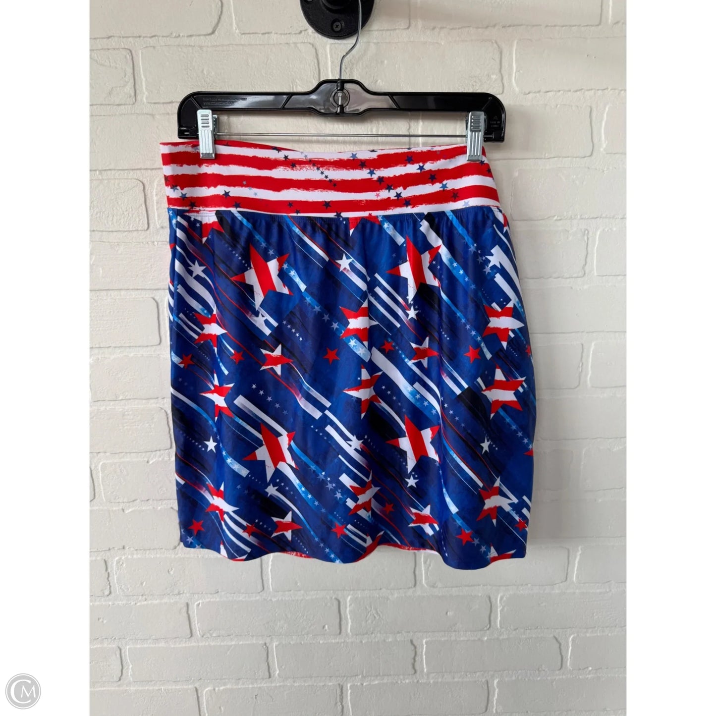 Athletic Skort By Clothes Mentor In Blue & Red & White, Size: 18
