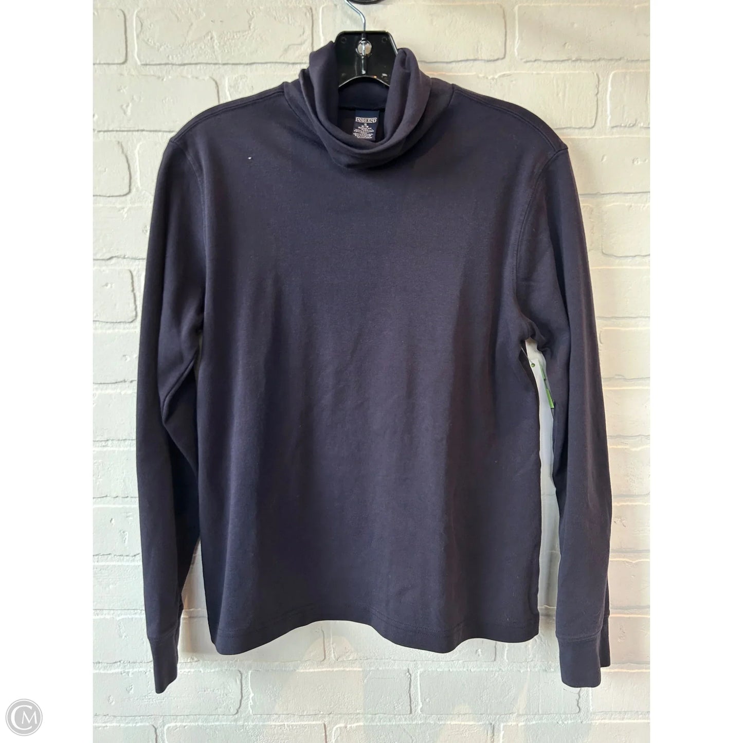 Top Long Sleeve Basic By Lands End In Blue, Size: S