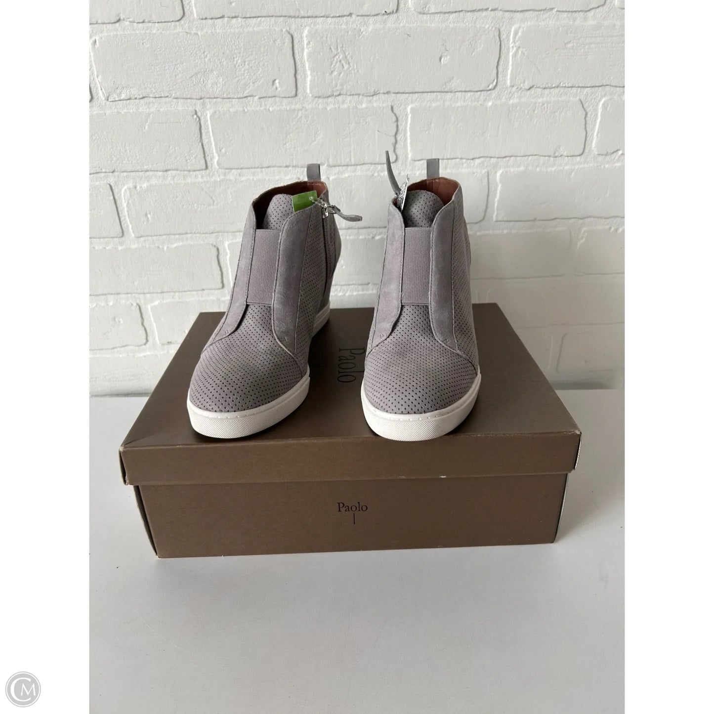 Shoes Heels Block By Linea Paolo In Grey, Size: 8