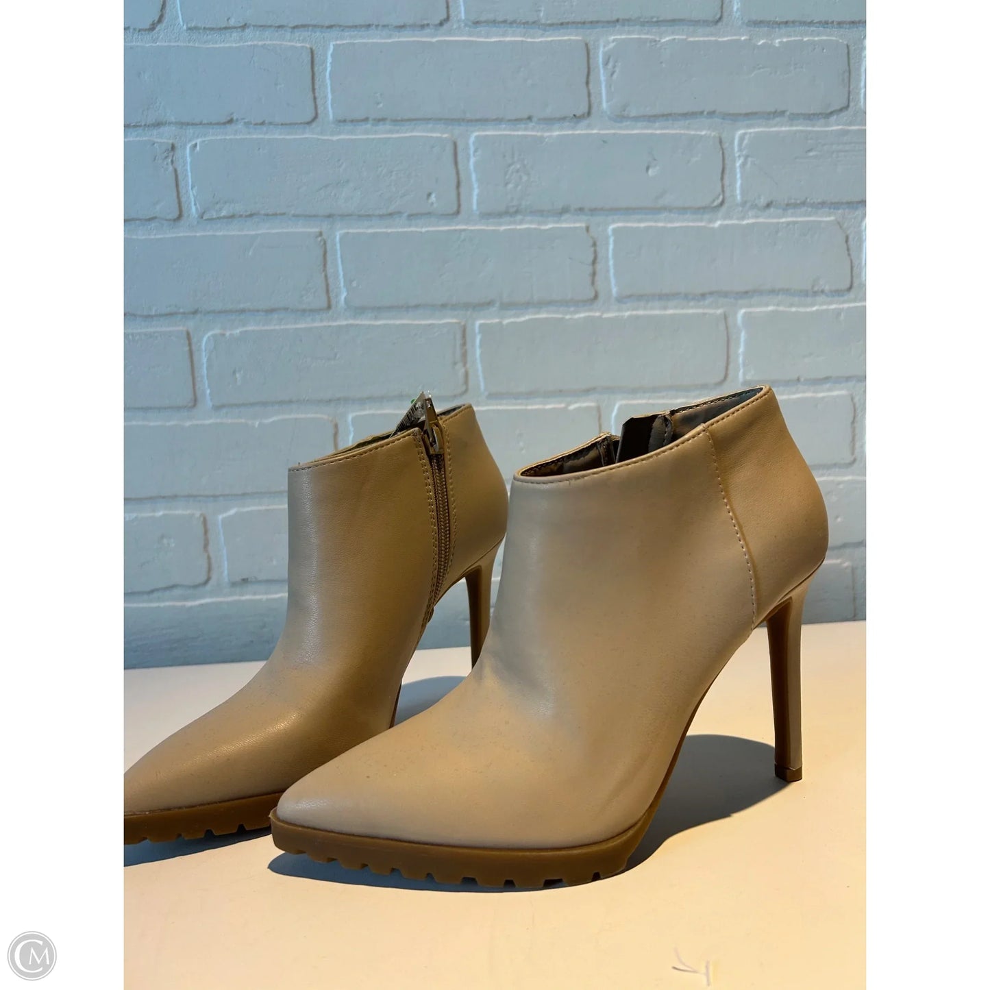 Sandals Heels Stiletto By Mix No 6 In Tan, Size: 6