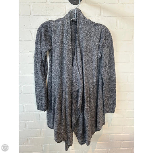 Sweater Cardigan By Barefoot Dreams In Black & Grey, Size: S