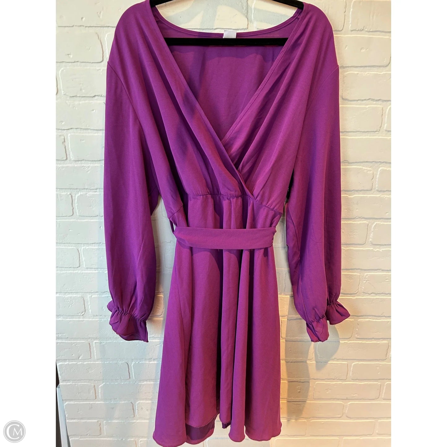 Dress Casual Midi By scomchic In Purple, Size: 3x