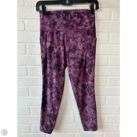 Athletic Leggings By Athleta In Purple, Size: 4