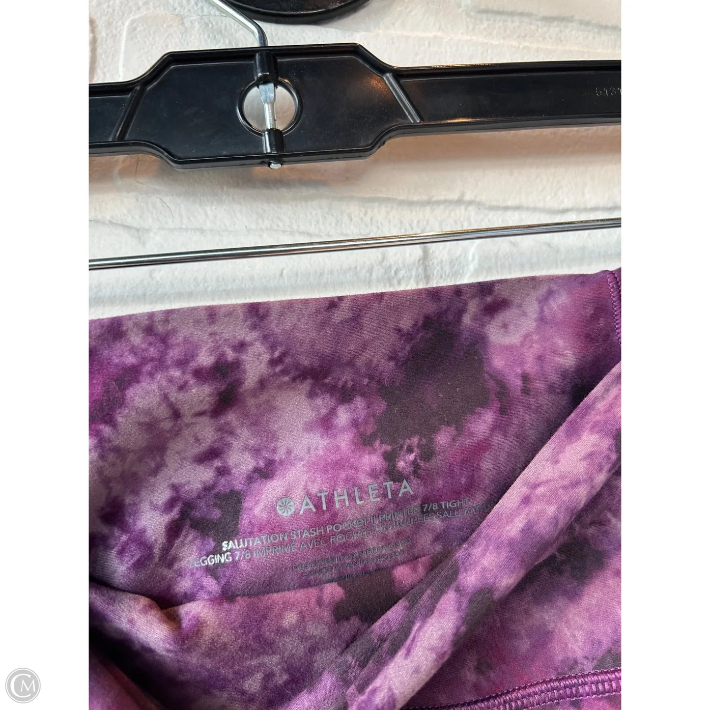 Athletic Leggings By Athleta In Purple, Size: 4