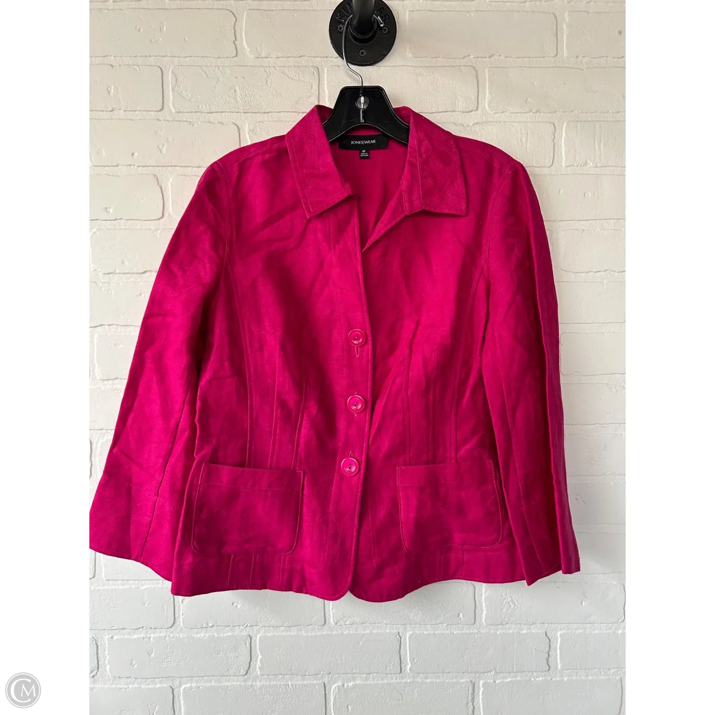 Top Long Sleeve By Jones Wear In Pink, Size: Mp