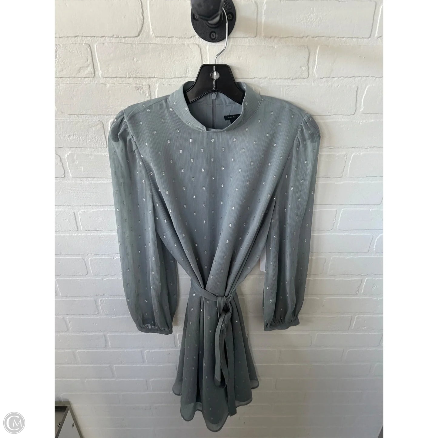 Dress Party Short By Ann Taylor In Grey, Size: S