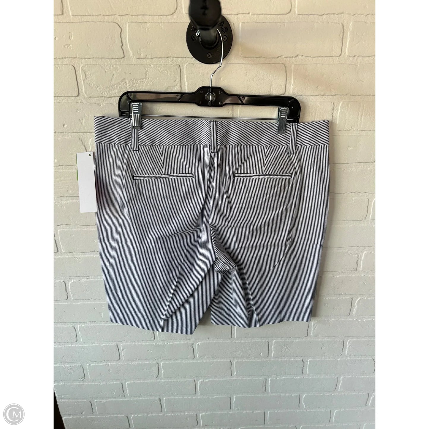 Shorts By Ann Taylor In Grey & White, Size: 14