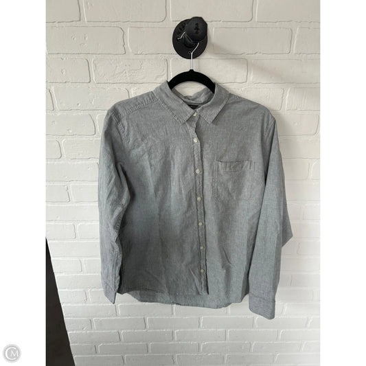Top Long Sleeve By Eddie Bauer In Grey, Size: L