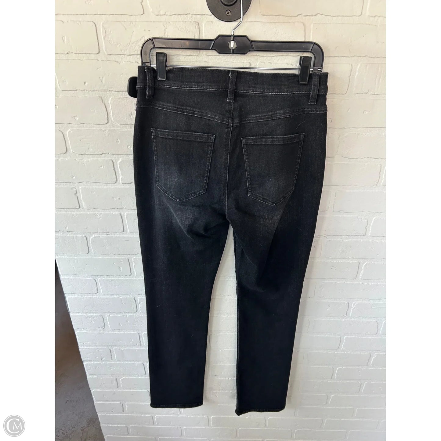 Jeans Straight By Cabi In Black Denim, Size: 4