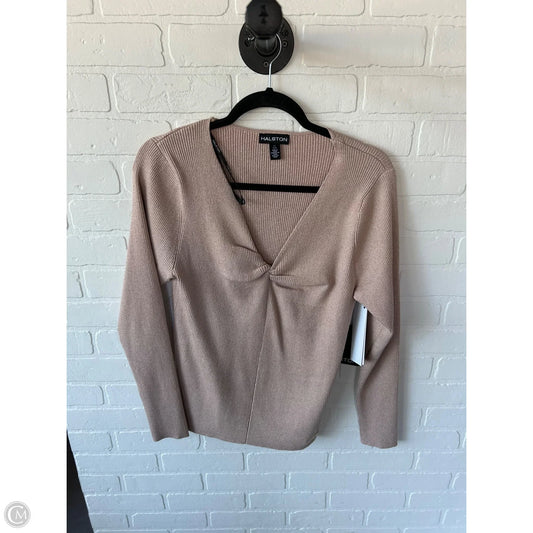 Sweater Designer By Halston In Pink, Size: L