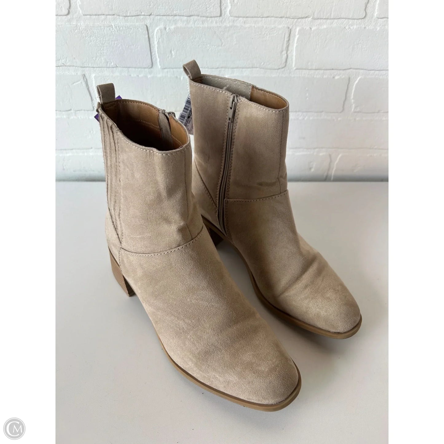 Boots Ankle Heels By Universal Thread In Tan, Size: 10