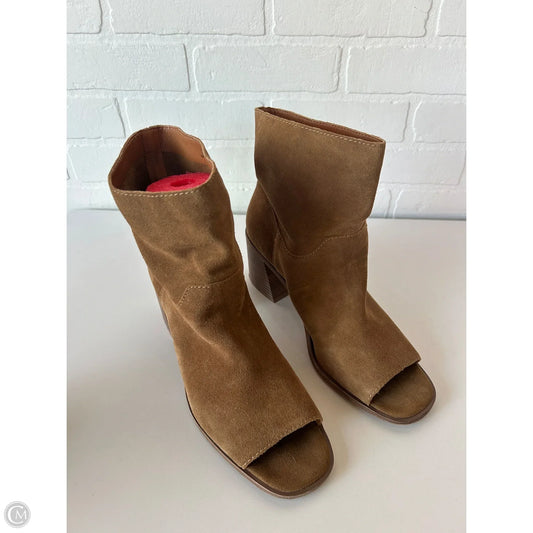 Sandals Heels Block By Lucky Brand In Tan, Size: 11