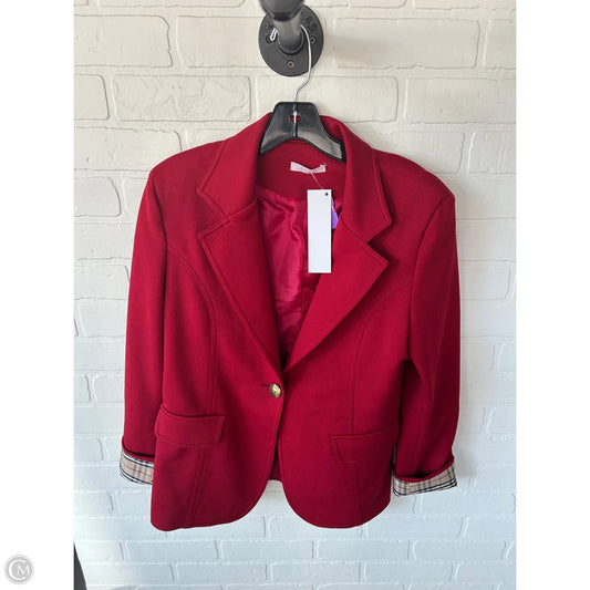 Blazer By Clothes Mentor In Red, Size: Xs