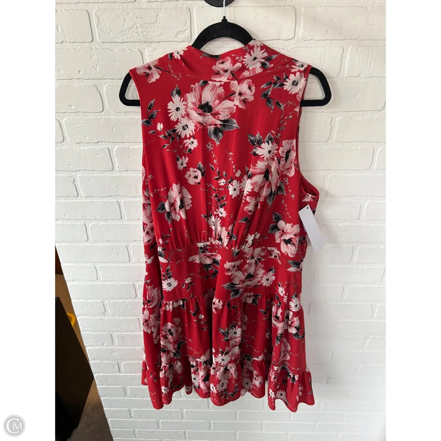 Dress Casual Short By Elle In Red, Size: Xxl