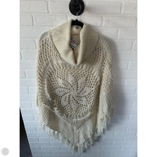 Poncho By Bebe In Cream, Size: Osfm