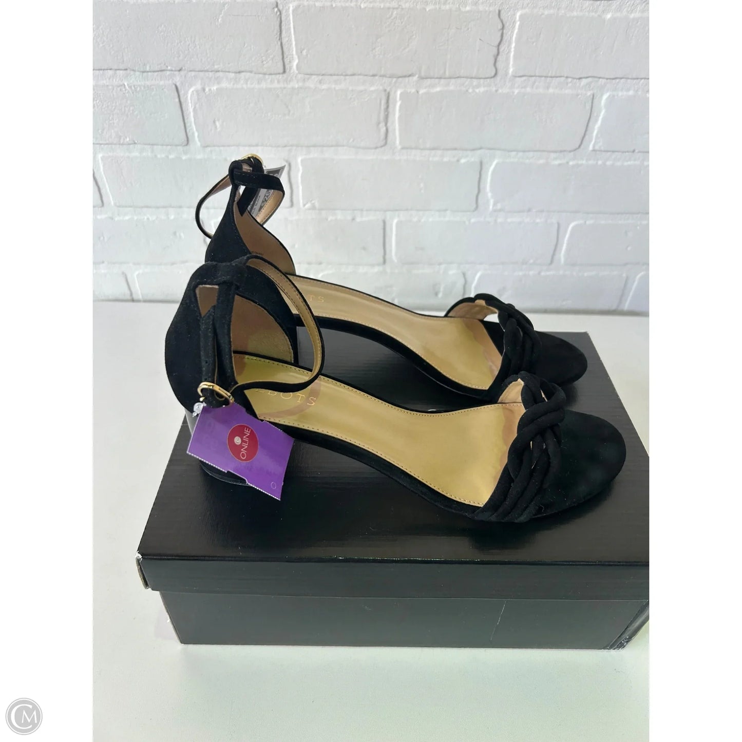 Sandals Heels Block By Talbots In Black, Size: 10.5