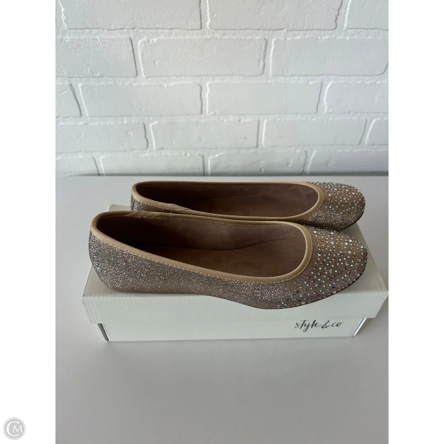 Shoes Flats By Style And Company In Gold, Size: 10