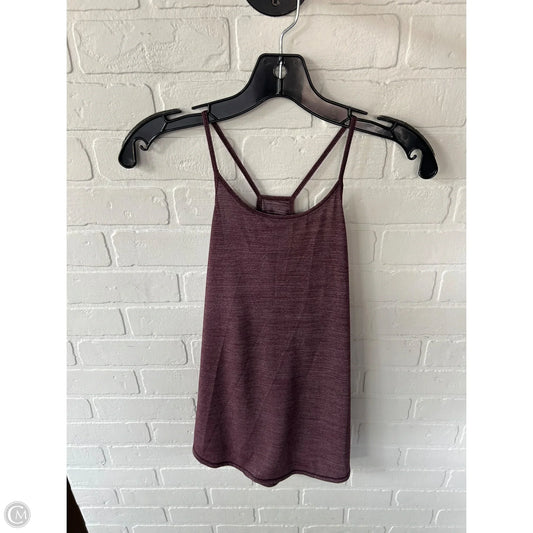 Athletic Tank Top By Lululemon In Purple, Size: Xs