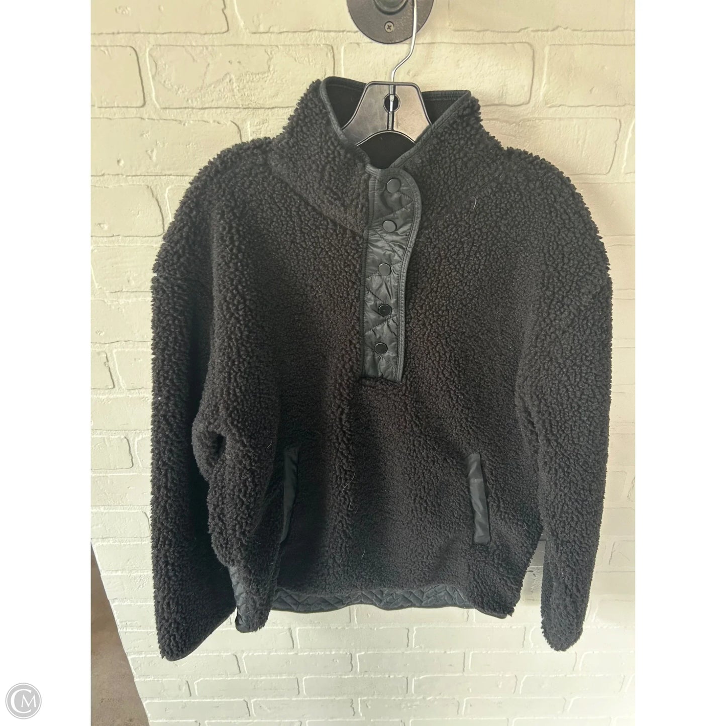 Jacket Fleece By Athleta In Black, Size: M