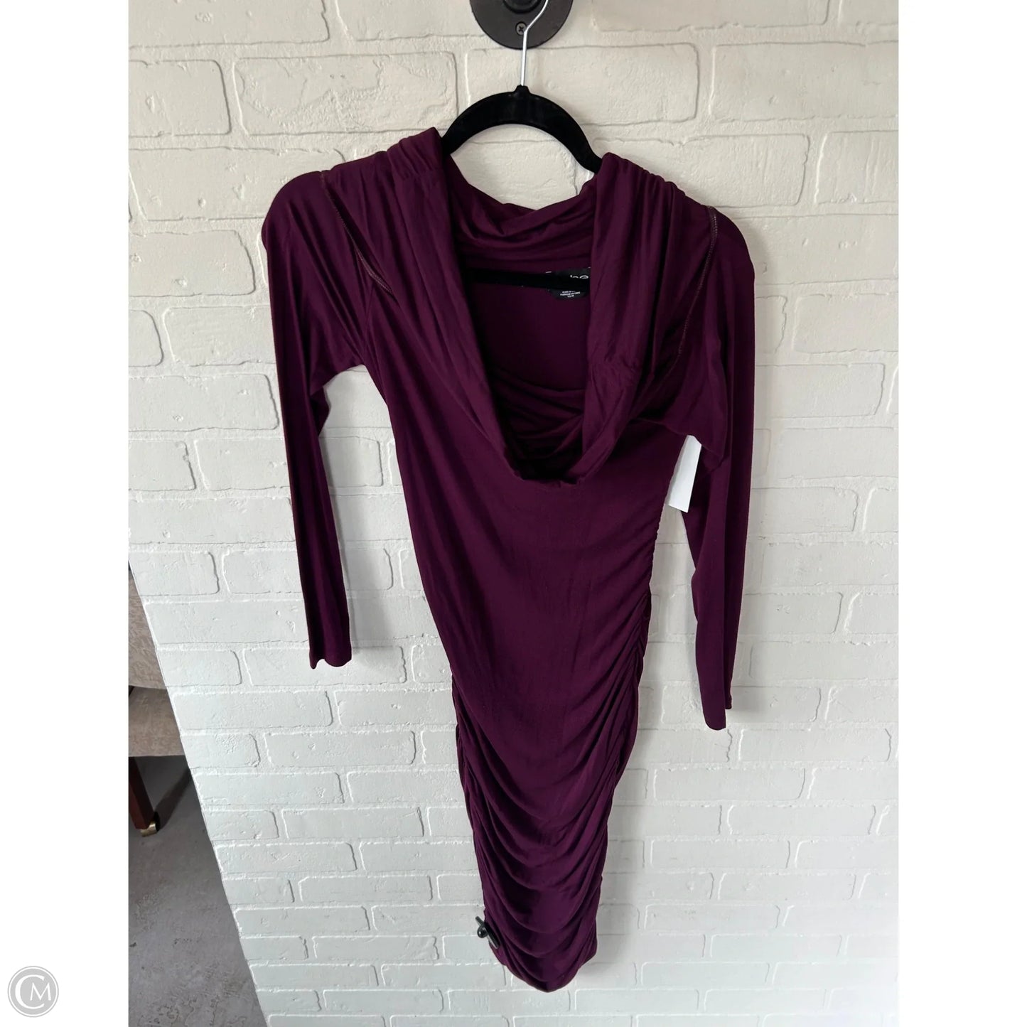 Dress Party Long By Bebe In Purple, Size: Xs