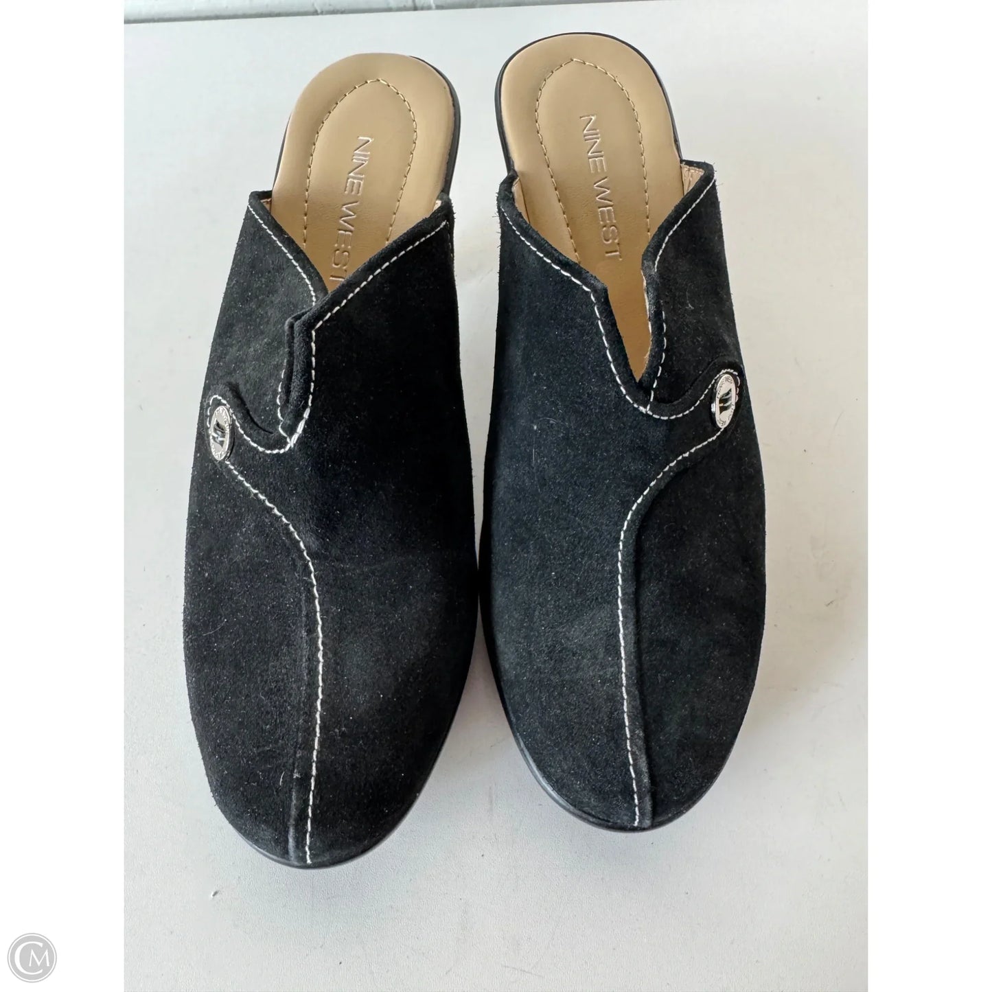 Shoes Heels Block By Nine West In Black, Size: 9