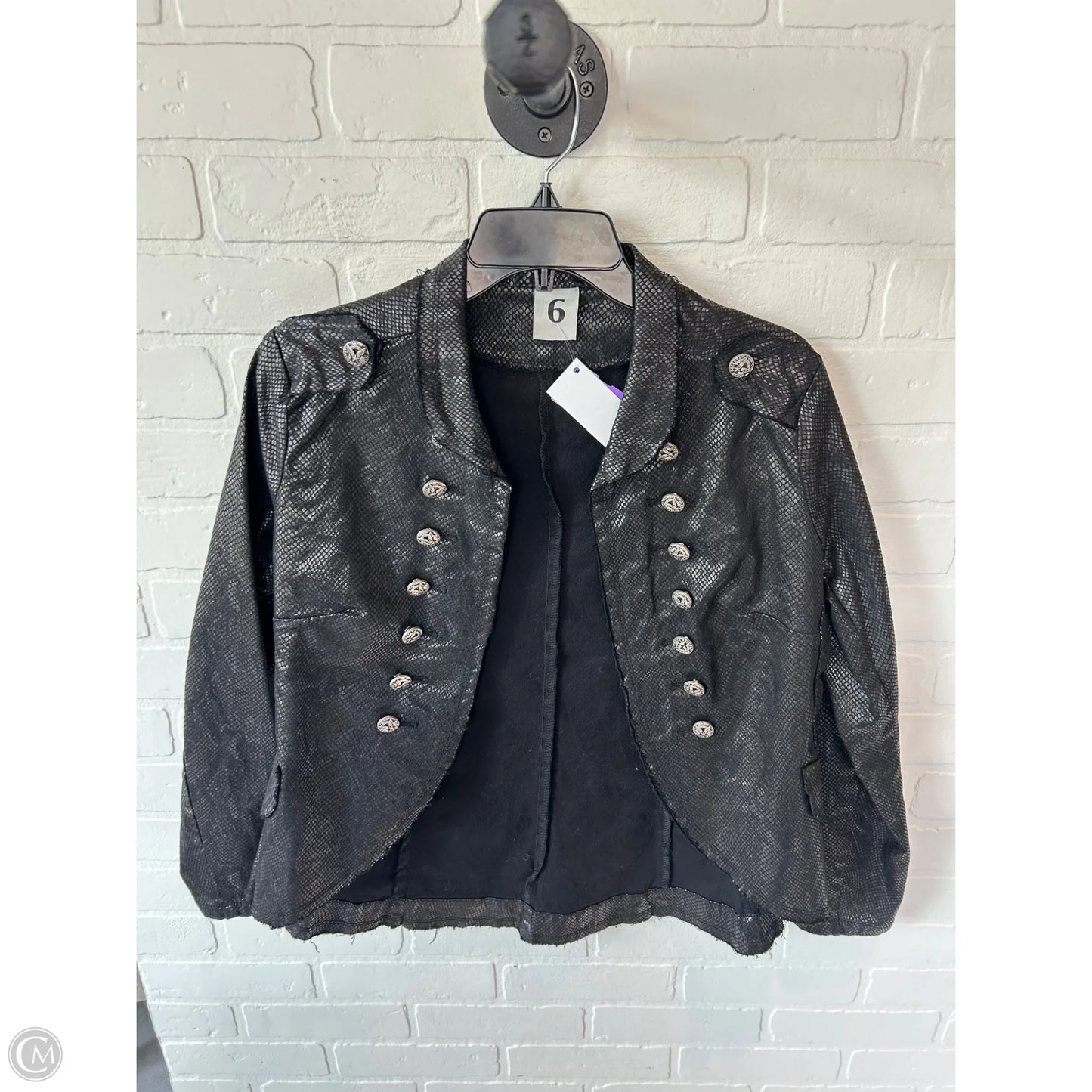 Blazer By Clothes Mentor In Black, Size: S