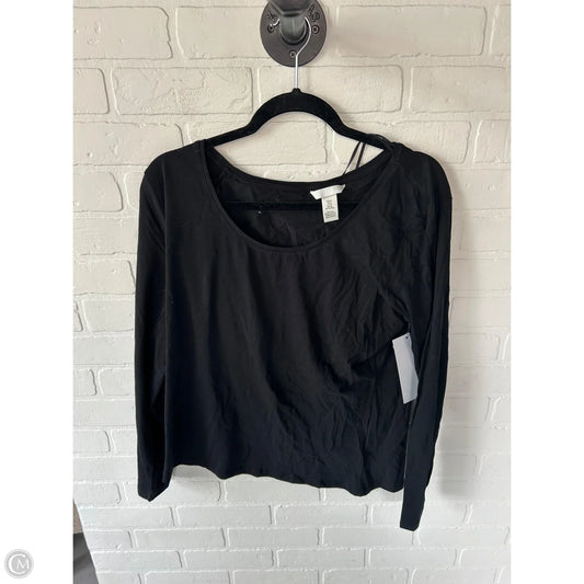 Top Long Sleeve Basic By H&m In Black, Size: Xl