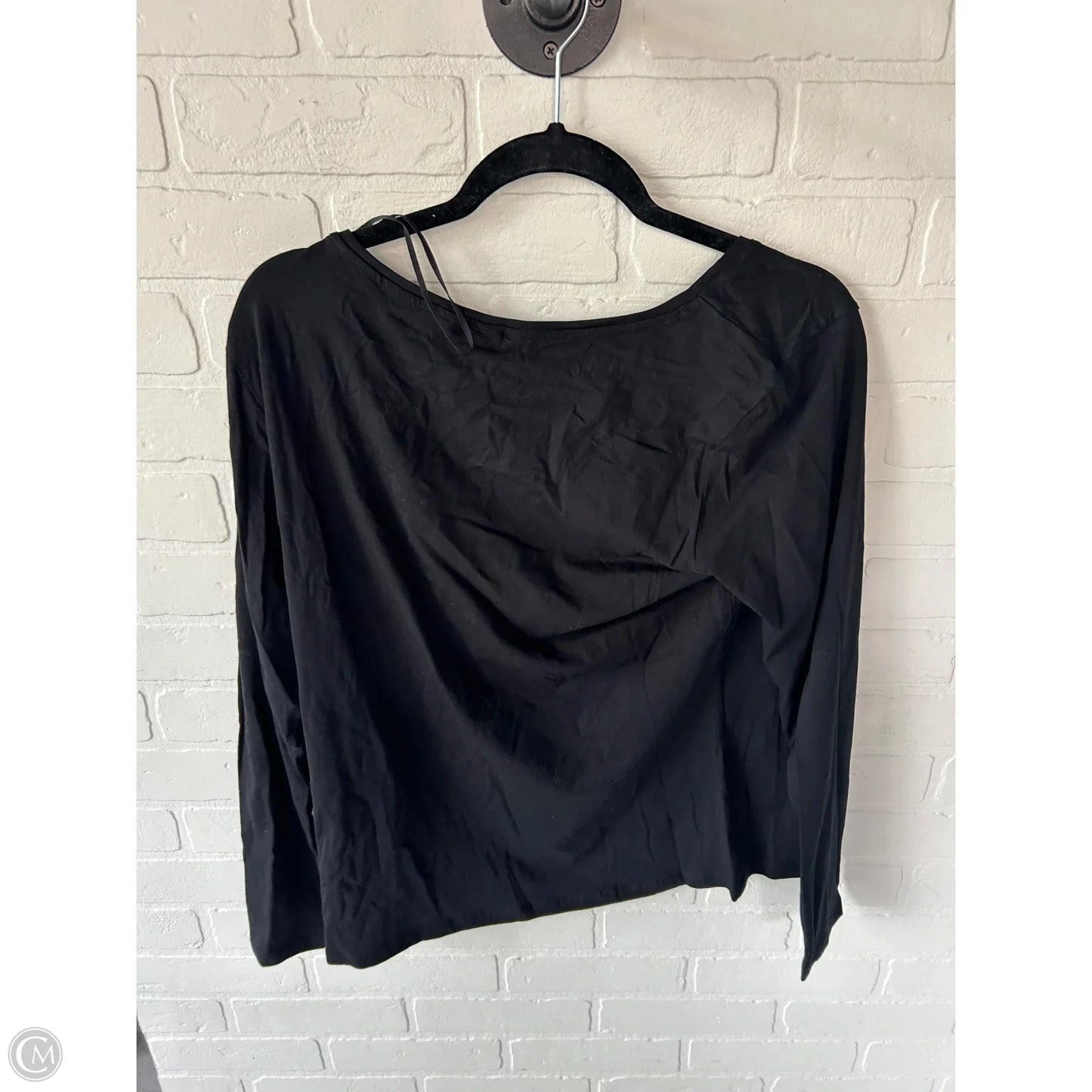 Top Long Sleeve Basic By H&m In Black, Size: Xl