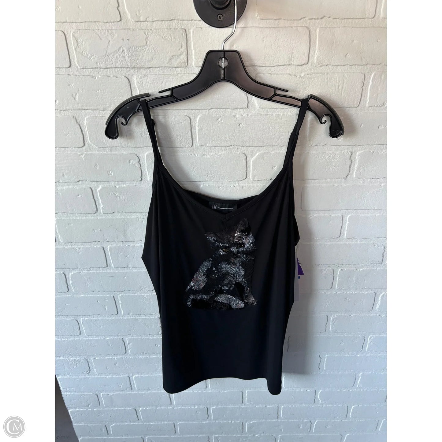 Top Sleeveless By Inc In Black, Size: Xl